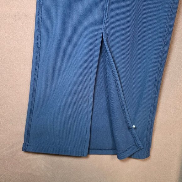 Move Theory Flare Leggings w/ Pockets Blue S - Picture 2 of 9